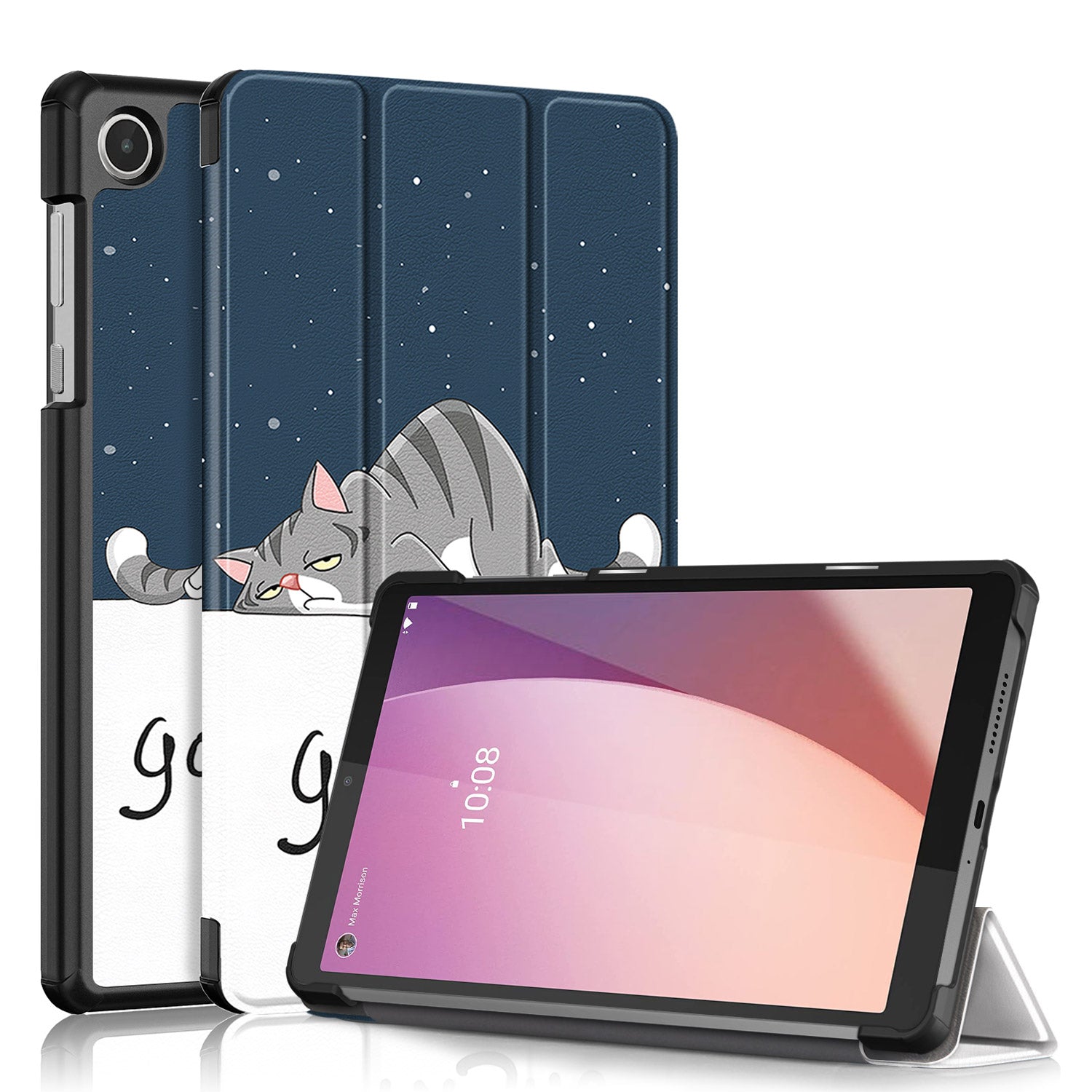 Pattern Printing Tablet Case for Lenovo Tab M8 Gen 4 TB-300FU Tri-fold Stand Tablet PU Leather Cover Pattern Printing Tablet Case for Lenovo Tab M8 Gen 4 TB-300FU Tri-fold Stand Tablet PU Leather Cover